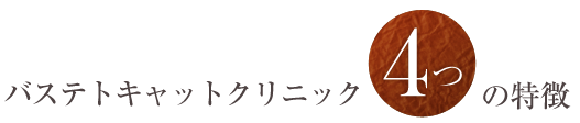 ４つの特徴