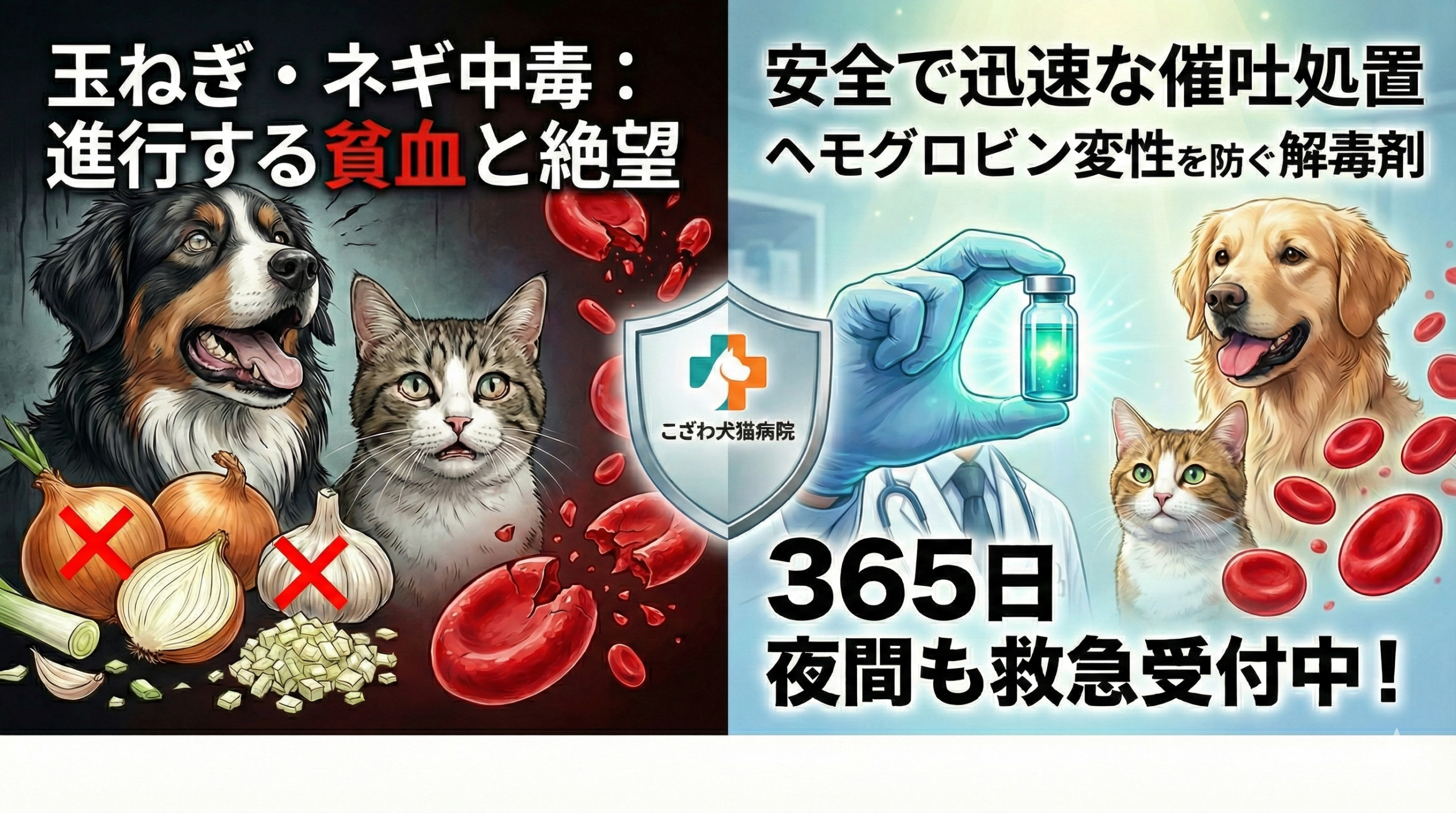 タマネギ中毒 【獣医師執筆】原因症状治療| 名古屋夜間救急動物病院