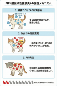 猫伝染性腹膜炎　発症のメカニズム