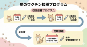 猫のワクチン接種プログラム